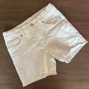 Crewcuts Girls White stretch Denim shorts size 8